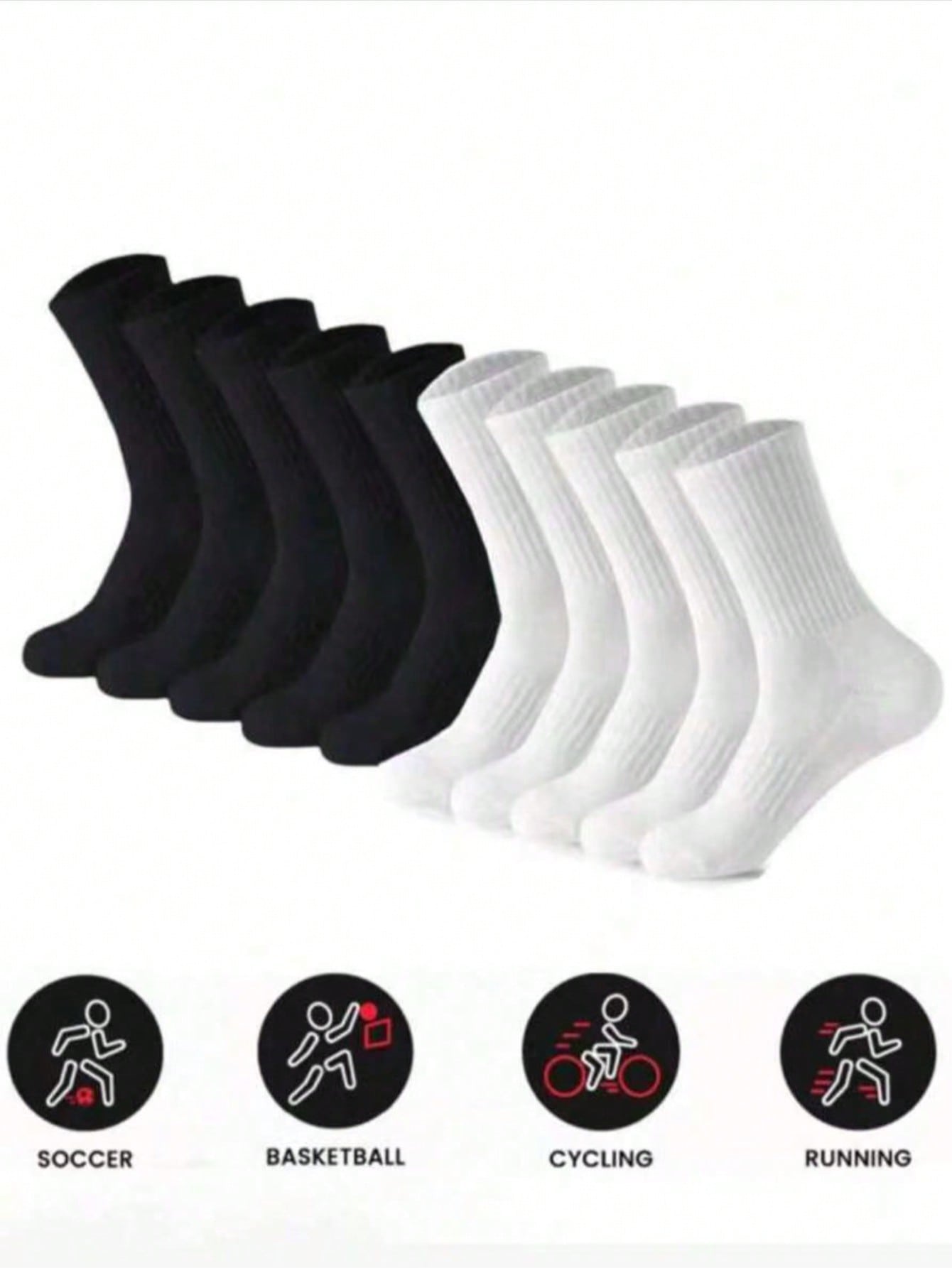 Women's Running Socks Pack, Bl – Cotton Crew Sock Pack recenzja i cena