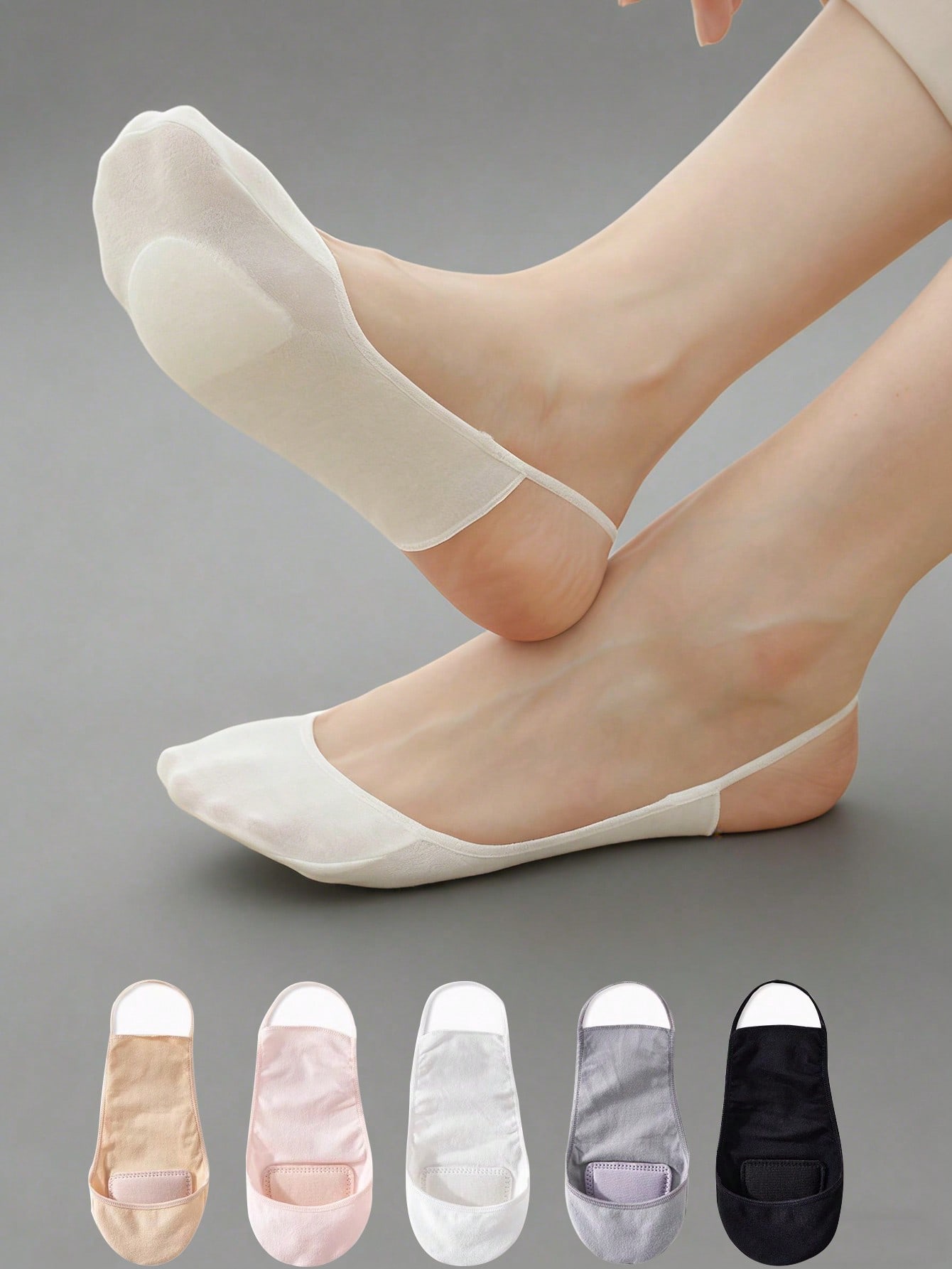 1/5/10Pairs Women Thin Summer  – Invisibility Sock Loafer recenzja i cena