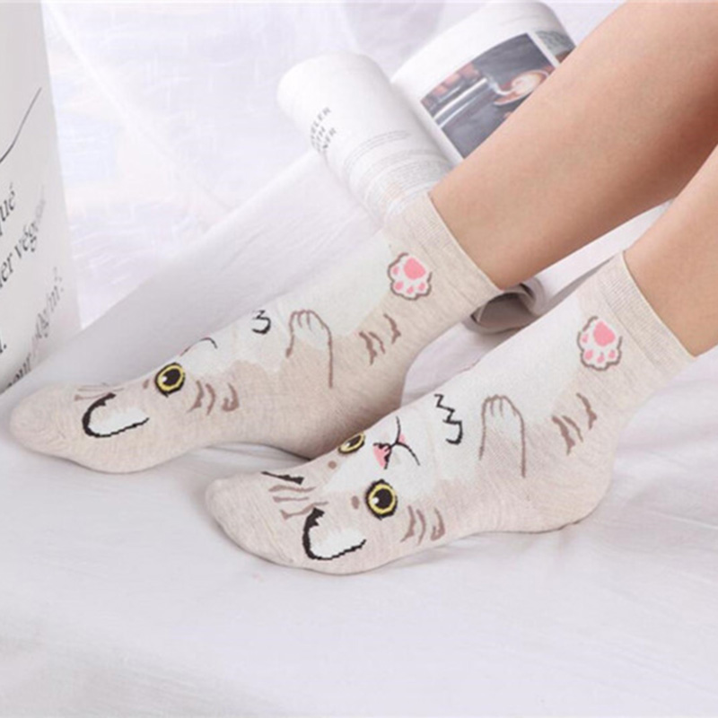5 Pairs/pack Funny Cartoon Dog – Cotton Crew Sock Pack recenzja i cena