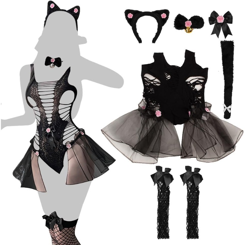 Women Sexy Lingerie Cosplay Ca – Fishnet Stocking Women recenzja i cena