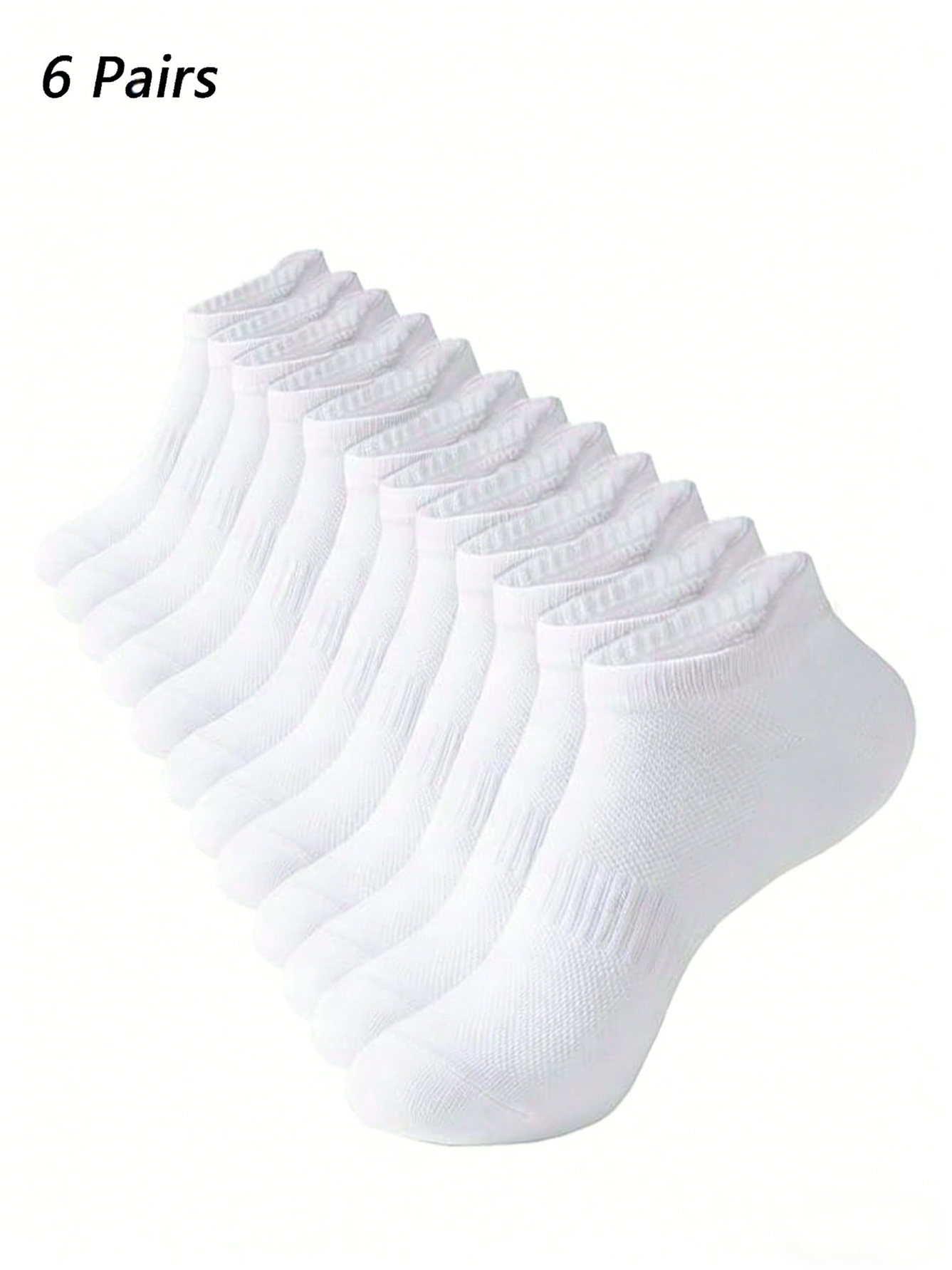 6 Pairs Women Men White Ankle  – No Show Sock Women recenzja i cena