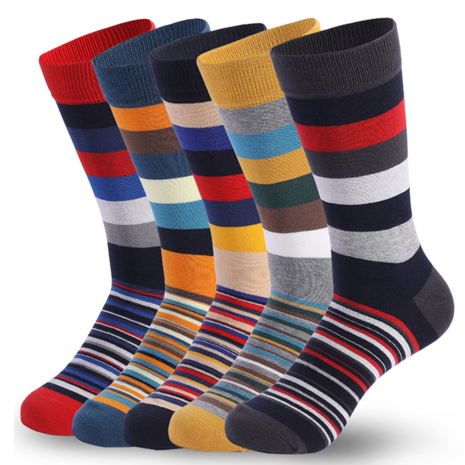 5Pairs Mens Fun Dress Socks, P – Cotton Crew Sock Pack recenzja i cena
