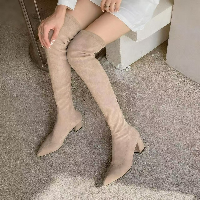 Sexy Women's Boots Pointed Toe – Knee High Sock Women recenzja i cena