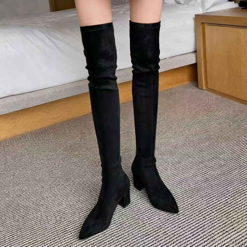 Sexy Women's Boots Pointed Toe – Knee High Sock Women recenzja i cena