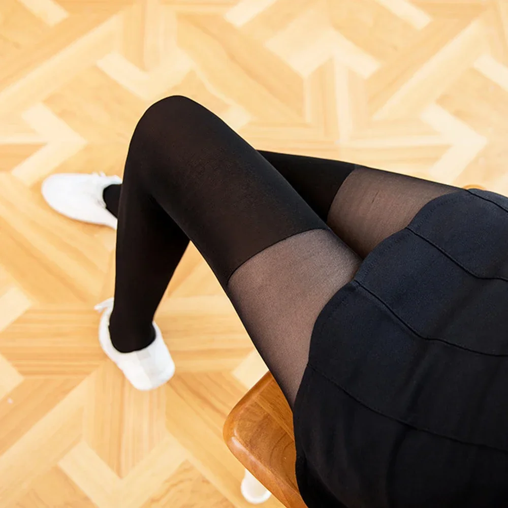 Fake Over-the-Knee Velvet Tigh – Tights Pantyhose Sheer recenzja i cena