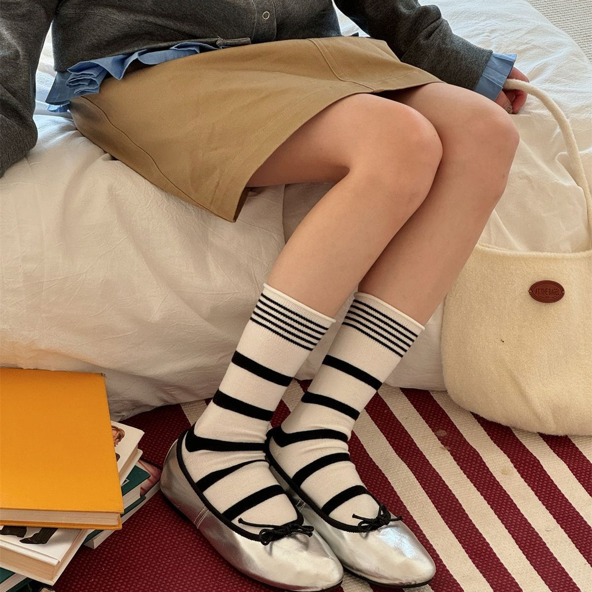 SP&CITY Korean Winter Striped  – Silk Sock Bamboo recenzja i cena