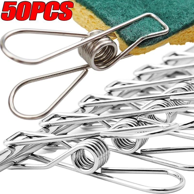 10/50PCS Stainless Steel Clips – Sock Organizer Tray recenzja i cena