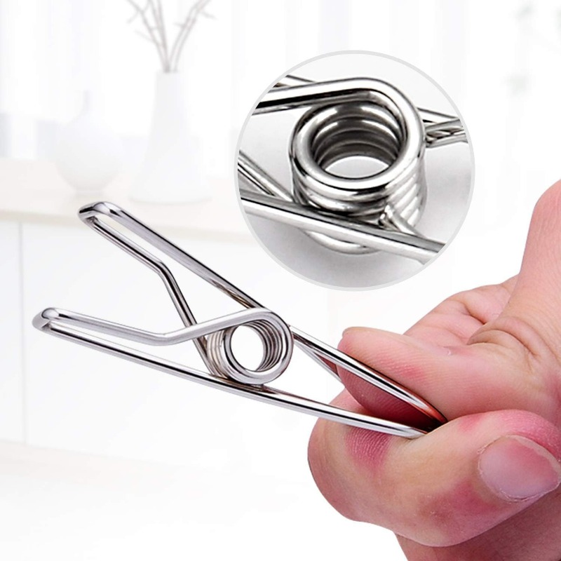 10/50PCS Stainless Steel Clips – Sock Organizer Tray recenzja i cena