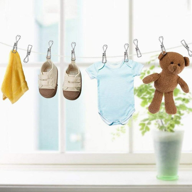 10/50PCS Stainless Steel Clips – Sock Organizer Tray recenzja i cena
