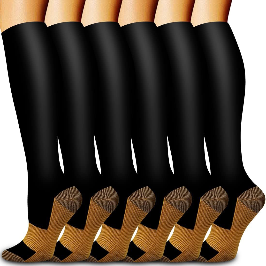 6 Pairs Solid Color Copper Com – Compression Sock Medical recenzja i cena