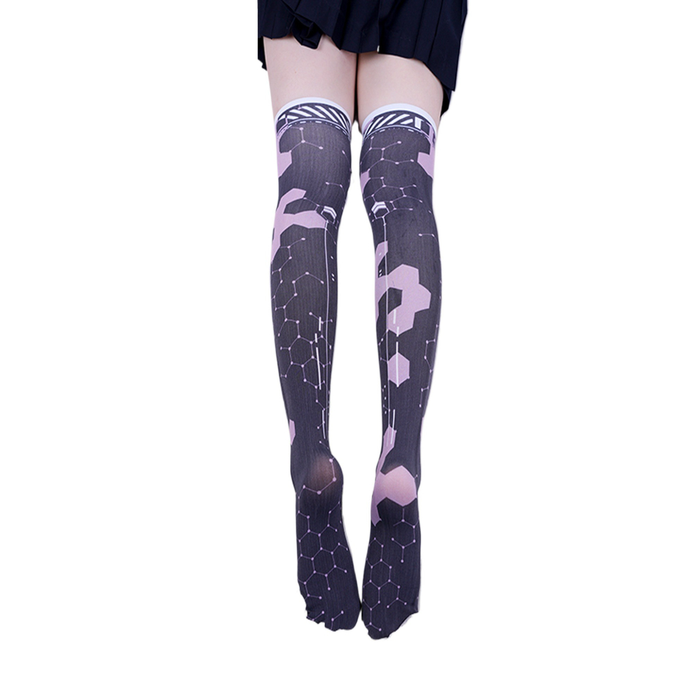 Anime Game Robot AI Mech Stock – Knee High Sock Women recenzja i cena