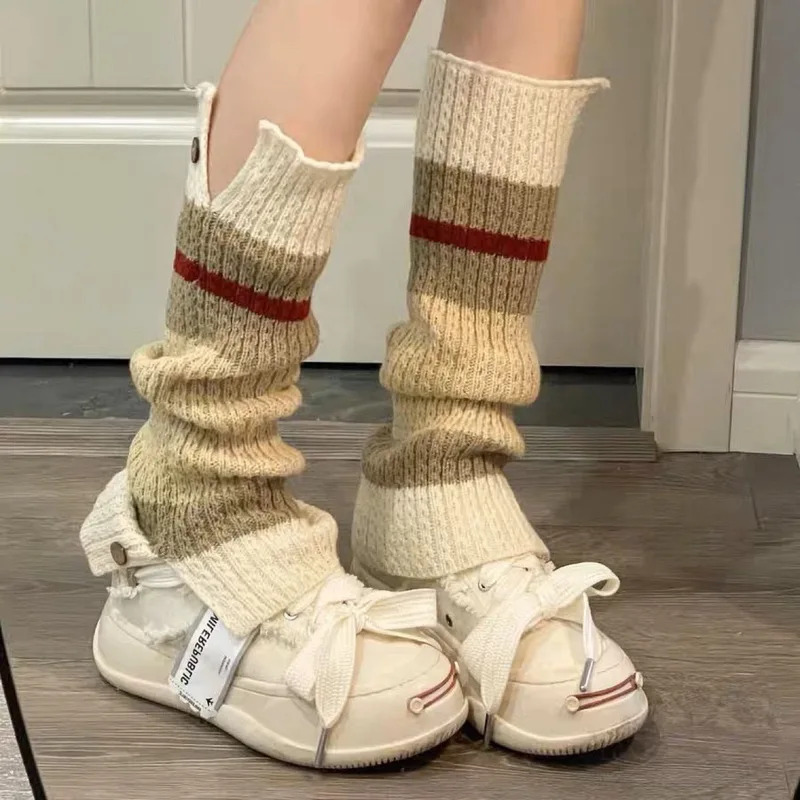 New ​Y2K Knitted Leg Warmers V – Boot Sock Slouchy recenzja i cena