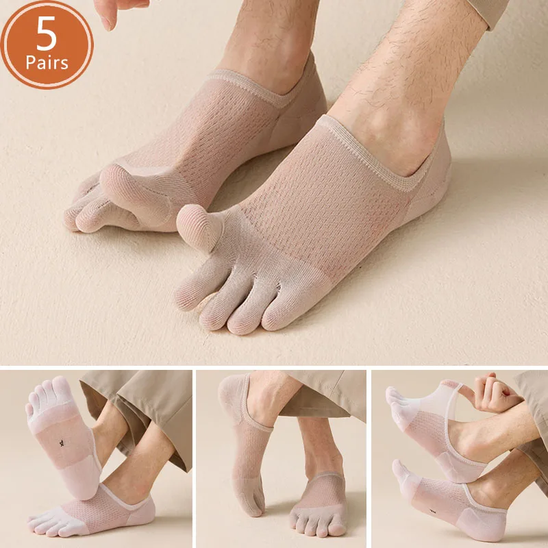5 Pairs Man Summer Thin Toe So – Ankle Sock Low Cut recenzja i cena