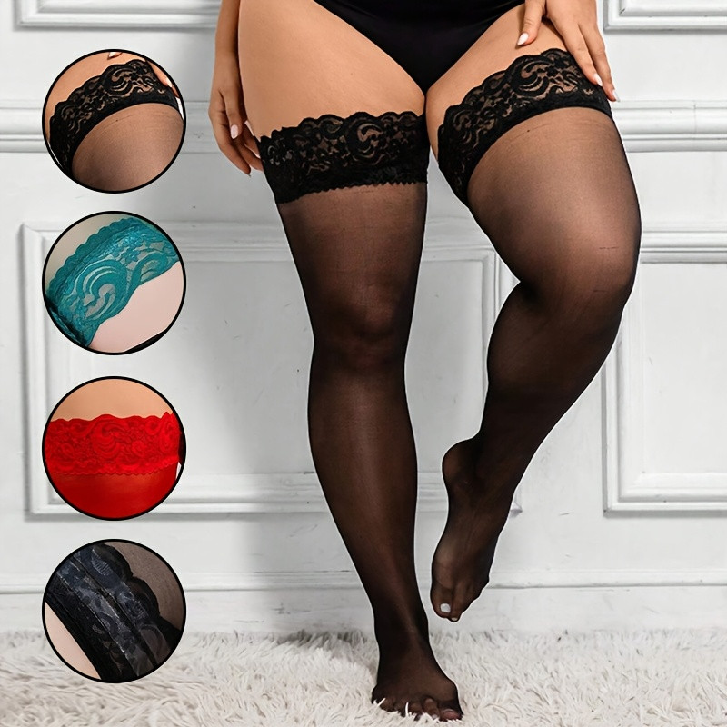 Plus Size Women Thigh High Sto – Thigh High Sock Stay Up recenzja i cena