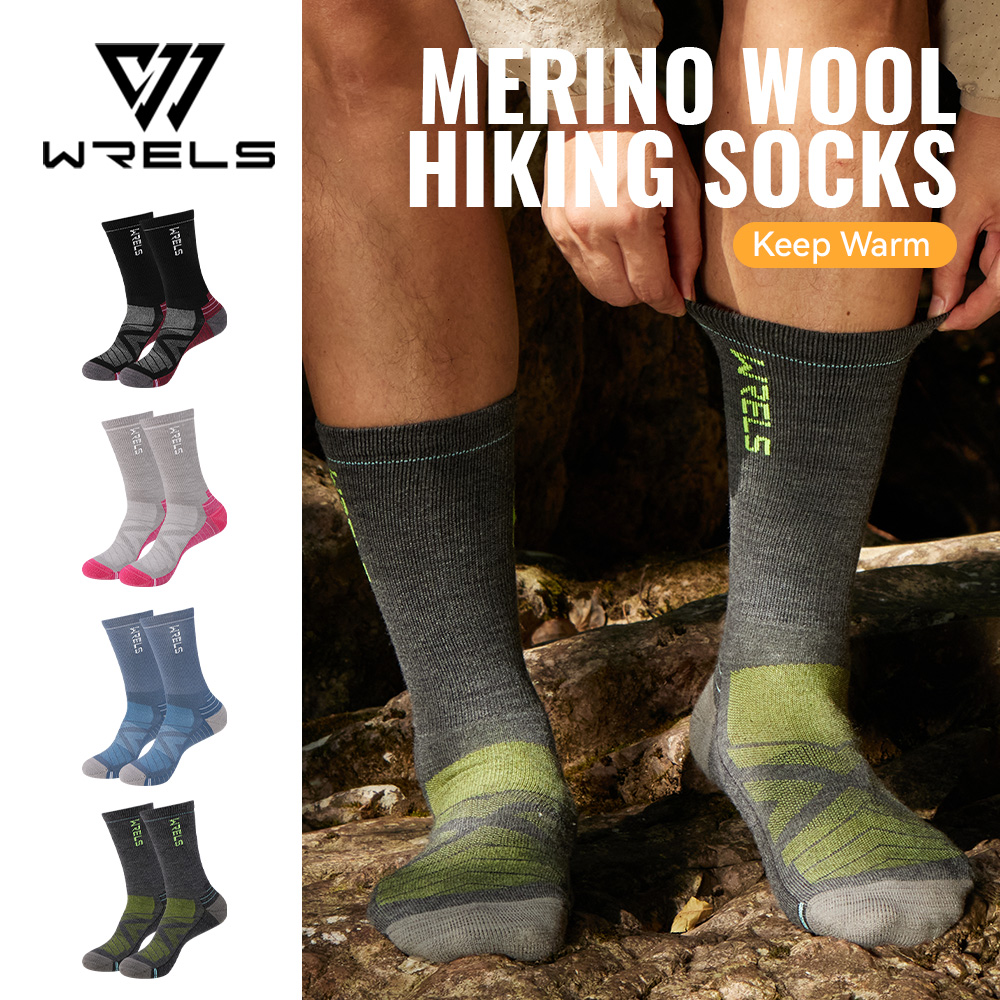 WRELS 1/2/3 Merino Wool Socks  – Wool Hiking Sock recenzja i cena