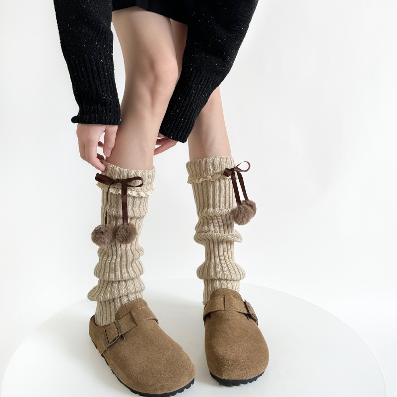 Camel Knit Leg Warmers with Fu – Boot Sock Slouchy recenzja i cena