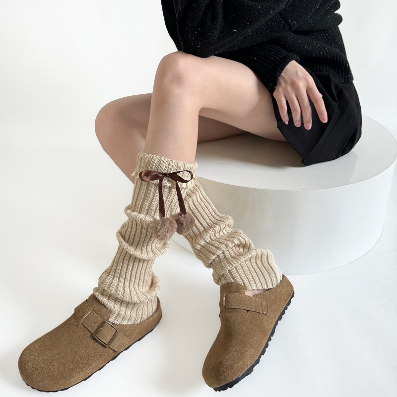 Camel Knit Leg Warmers with Fu – Boot Sock Slouchy recenzja i cena