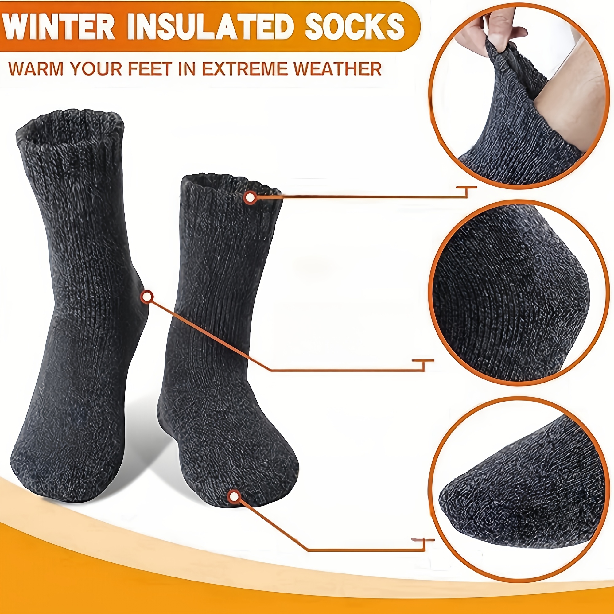 Three Pairs of Men'S Black Soc – Thermal Sock Winter recenzja i cena