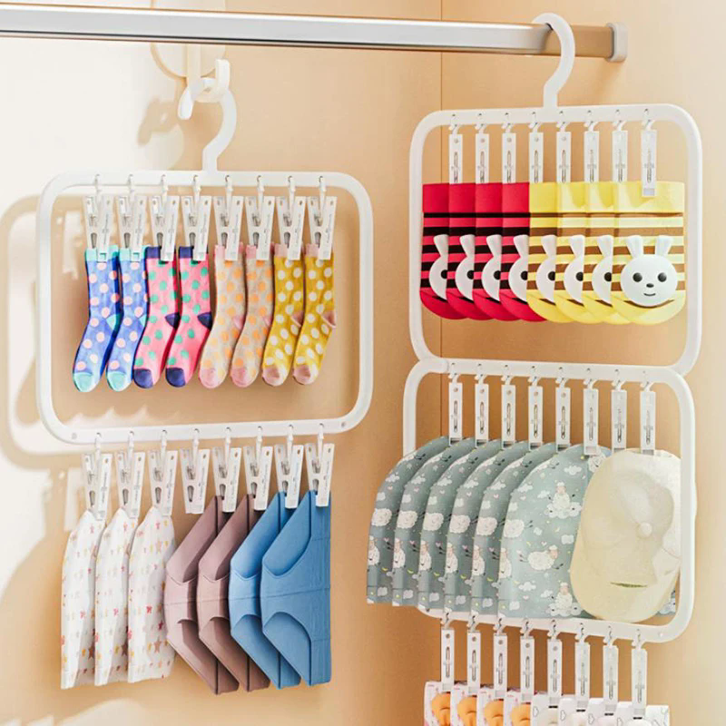 Multi-clip Sock Drying Rack Mu – Sock Organizer Tray recenzja i cena