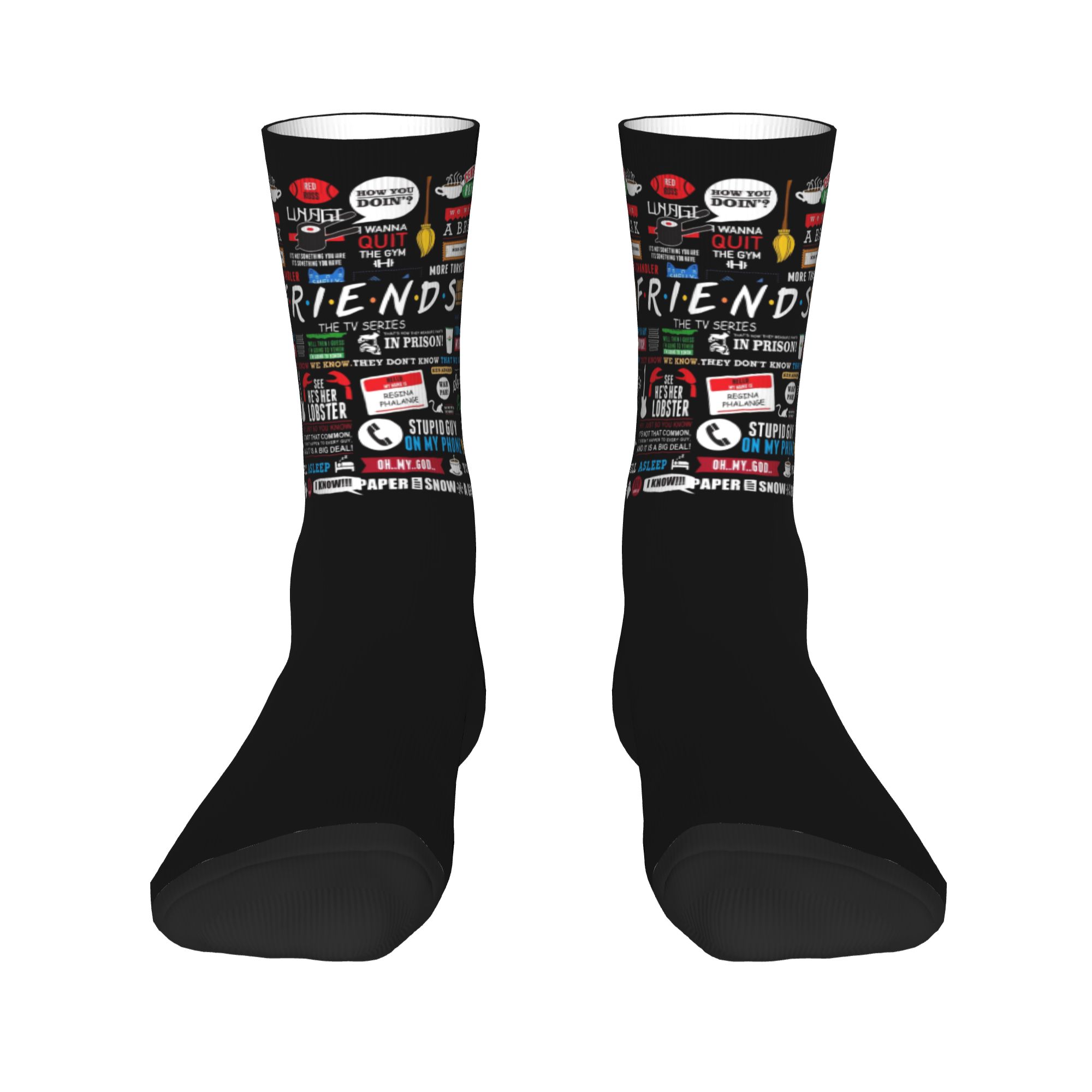 Custom Cute Funny TV Show Frie – No Show Sock Women recenzja i cena