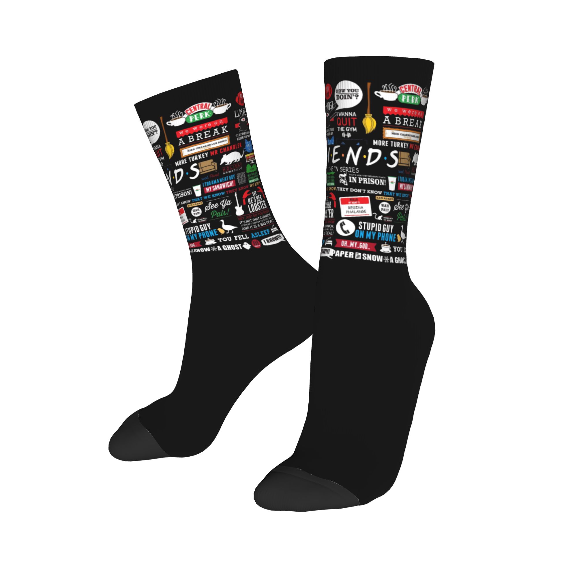 Custom Cute Funny TV Show Frie – No Show Sock Women recenzja i cena