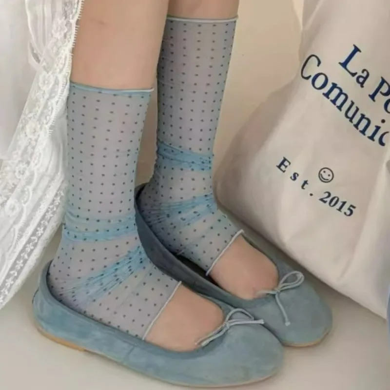 2026 Fashion Polka Dot Lace So – Silk Sock Bamboo recenzja i cena