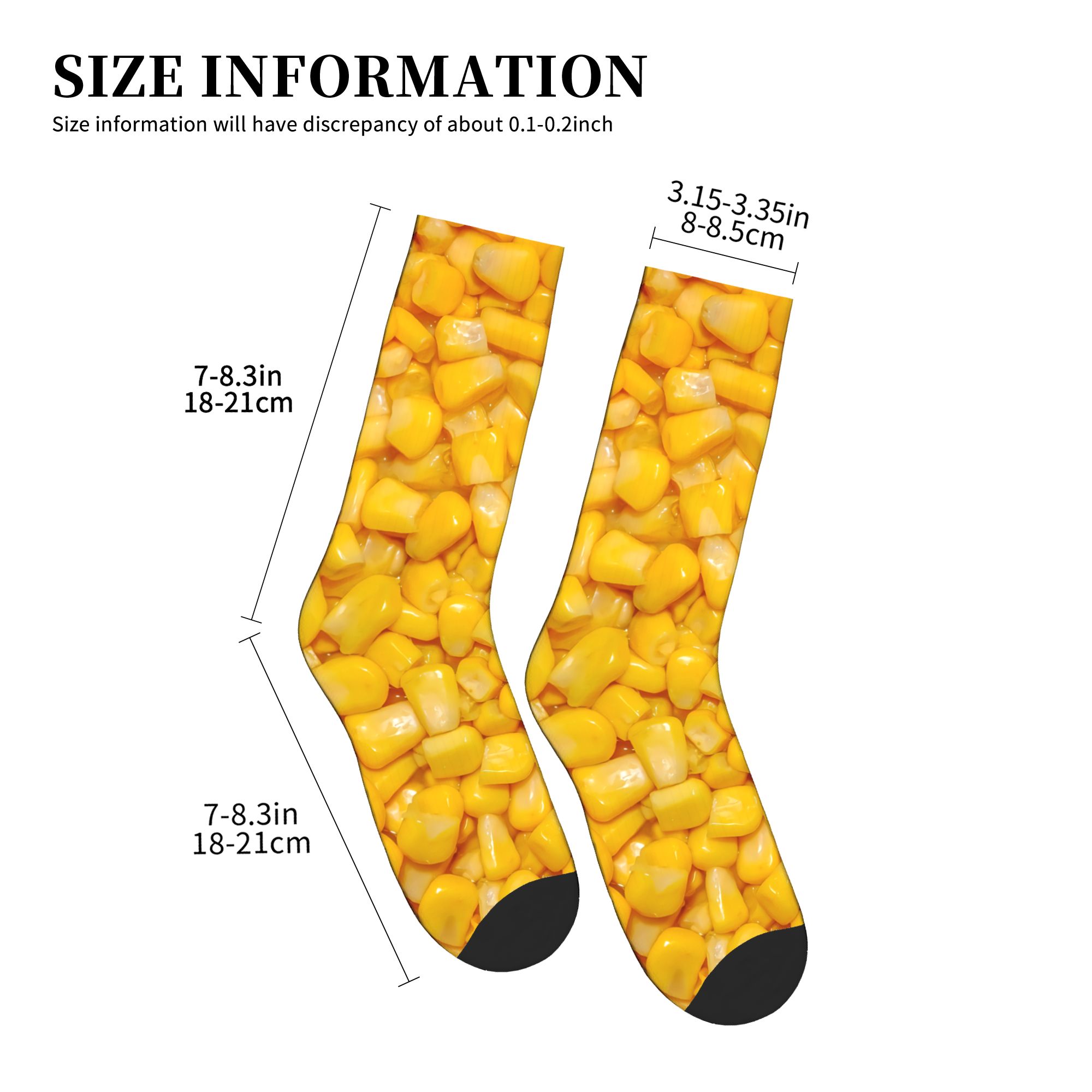 It's Corn Yellow Corn Kernels  – Dress Sock Men recenzja i cena